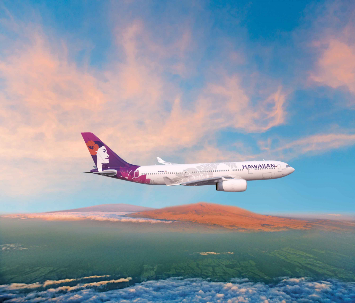 ▲하와이안항공 국제선 A330 항공기. (사진제공=하와이안항공)