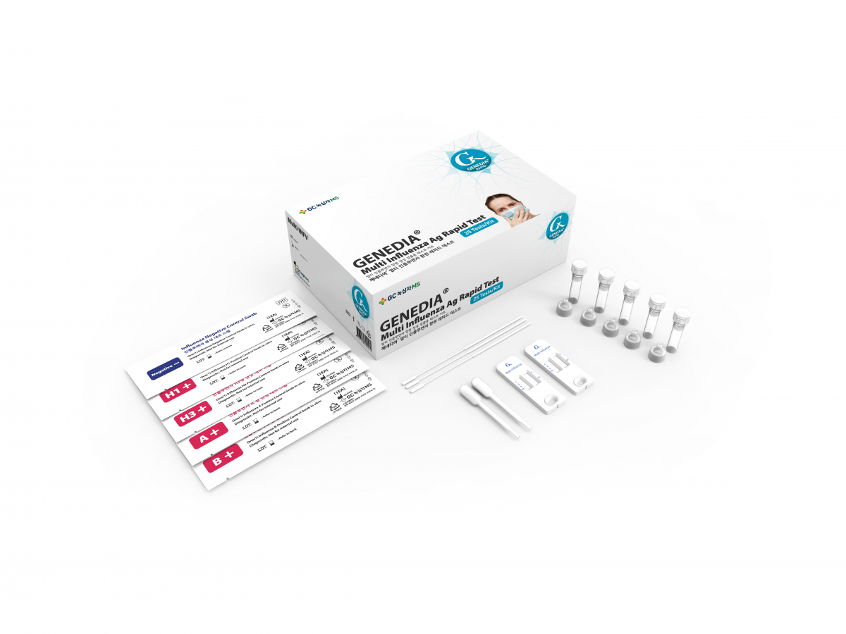 ▲멀티 인플루엔자 진단 키트를 통해 인플루엔자 바이러스를 검출하는 기술 특허 취득 (GC녹십자엠에스)