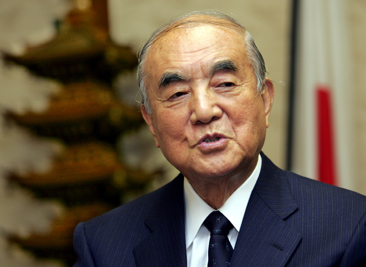 ▲나카소네 야스히로 전 일본 총리. 로이터연합뉴스

