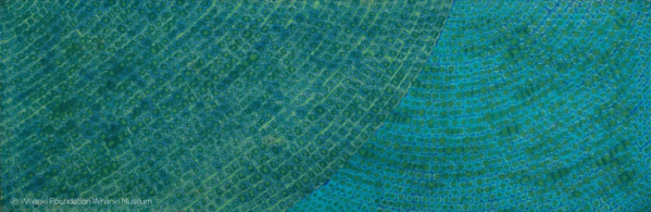 ▲김환기 '18-II-72 #221', oil on cotton, 48.1×145.3cm, 1972