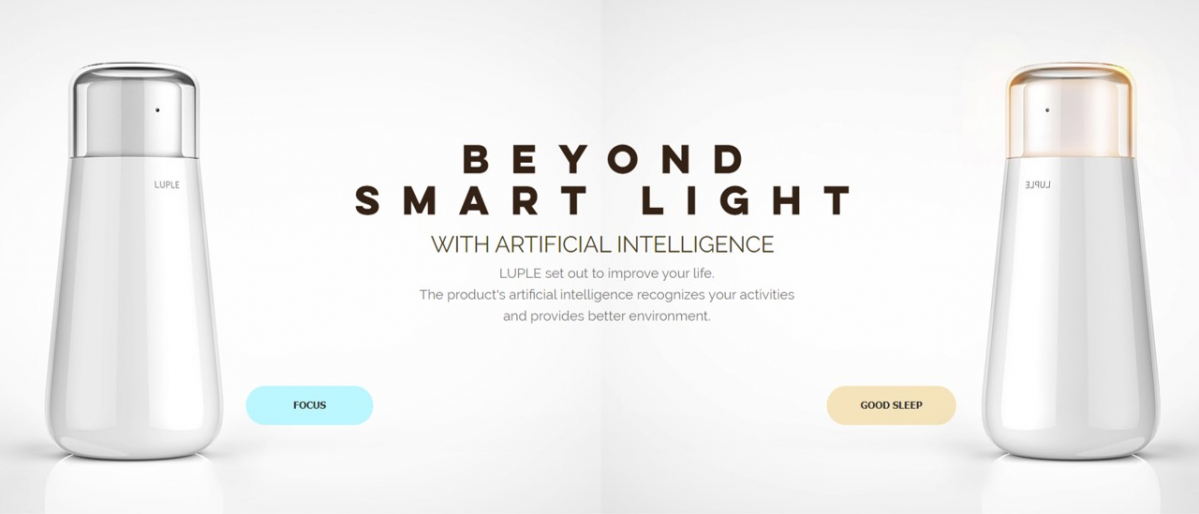 ▲루플은 생체 리듬 관리를 위한 AI 기반 조명 기계를 개발했다. (사진제공=삼성전자)