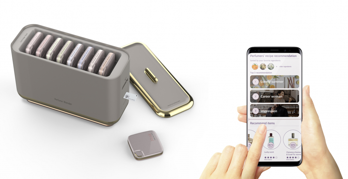 ▲조이브로는 사용자가 좋아하는 향을 찾아 향수나 홈 프래그런스(Home Fragrance)제품으로 제공하는 서비스다. (사진제공=삼성전자)