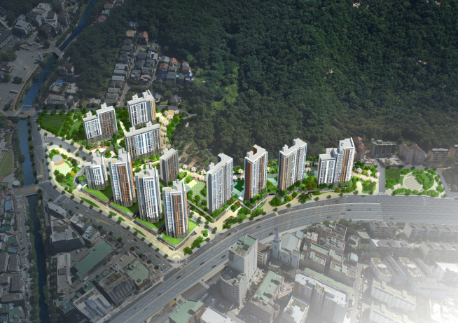 ▲안양 '아르테자이' 아파트 조감도. (자료 제공=GS건설)