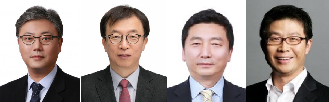 ▲박성하 SK주식회사 C&C 사장(왼쪽부터), 차규탁 SK루브리컨츠 사장, 이용욱SK머티리얼즈 사장, 최진환 SK브로드밴드 사장