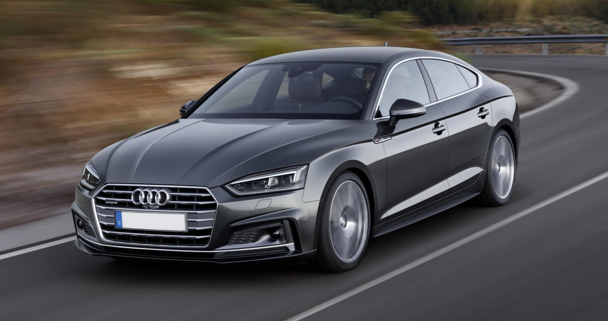 ▲A5 스포츠백은 아랫급 A4와 윗급 A6 중간에 자리잡았다. 세단과 해치백의 장점을 두루 갖춘 것은 물론 전형적인 패스트백 쿠페 스타일이다. (출처=아우디미디어익스프레스)