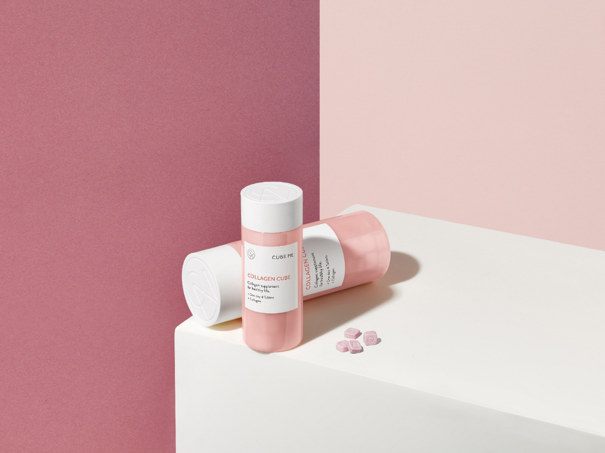 ▲[아모레퍼시픽-큐브미] 콜라겐 큐브 연출

