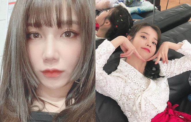 (출처=정은지 아이유 인스타그램 )