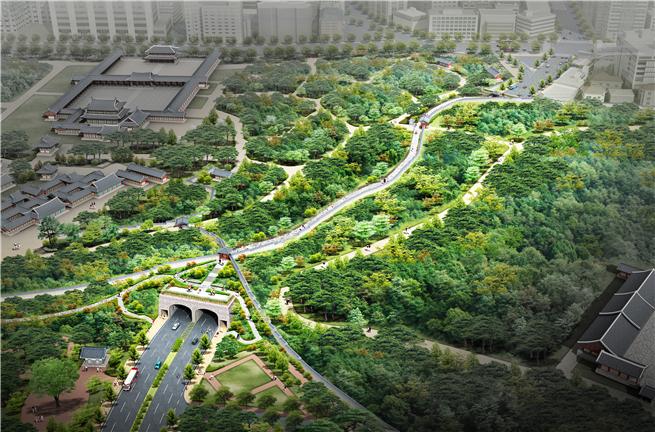 ▲율곡로 창경궁 앞 도로구조개선 조감도 (사진 = 서울시)