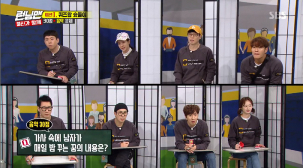 ▲아웃사이더 외톨이(사진=SBS '런닝맨' 방송화면 캡처)