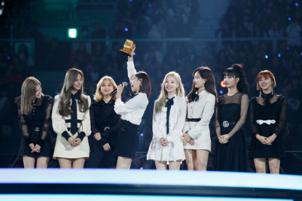 ▲'2019 MAMA' 트와이스(사진제공=Mnet)