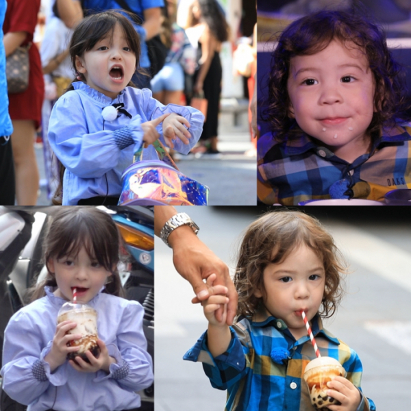 ▲'슈퍼맨이 돌아왔다' 건후, 나은(사진제공=KBS)