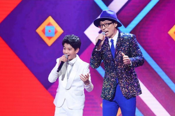 ▲'영재발굴단' 정동원-유산슬(유재석)(사진제공=SBS)