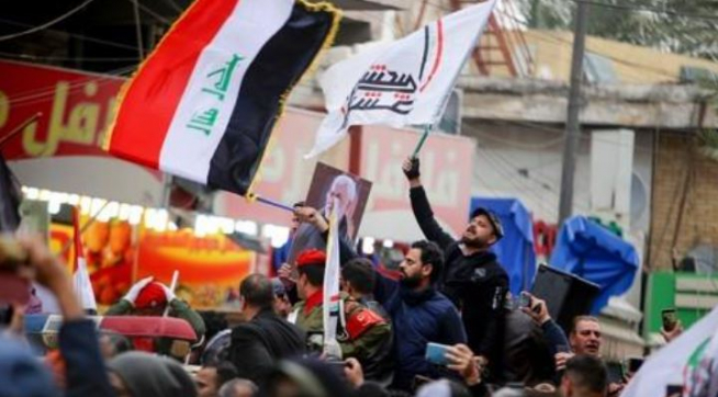 ▲4일 바그다드에서 열린 솔레이마니 사령관의 장례식 (연합뉴스)