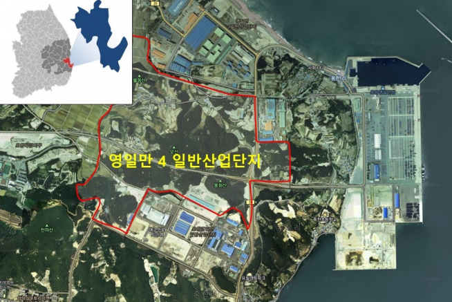 ▲포항 영일만4 일반산업단지 위치. (GS건설)