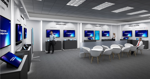 ▲삼성SDS 단독 전시룸 이미지.  (사진제공=삼성SDS)