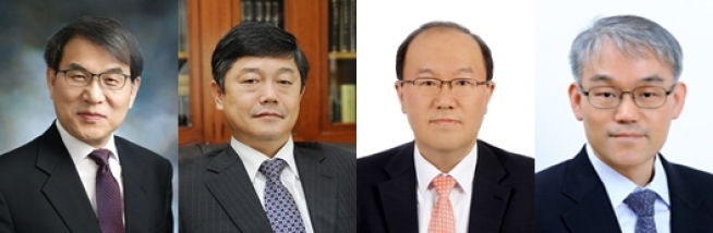 ▲대법관후보추천위원회는 9일 김명수 대법원장에게 노태악(왼쪽부터) 서울고법 부장판사, 윤준 수원지법원장, 권기훈 서울북부지법원장, 천대엽 서울고법 부장판사 등을 대법관 제청대상 후보자로 추천했다. (사진제공=대법원)