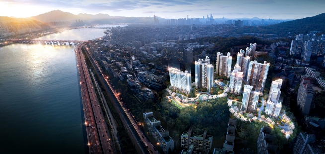 ▲한남자이 더 리버조감도. (GS건설)