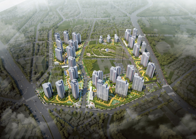 ▲울산 B-05구역 재개발 조감도.