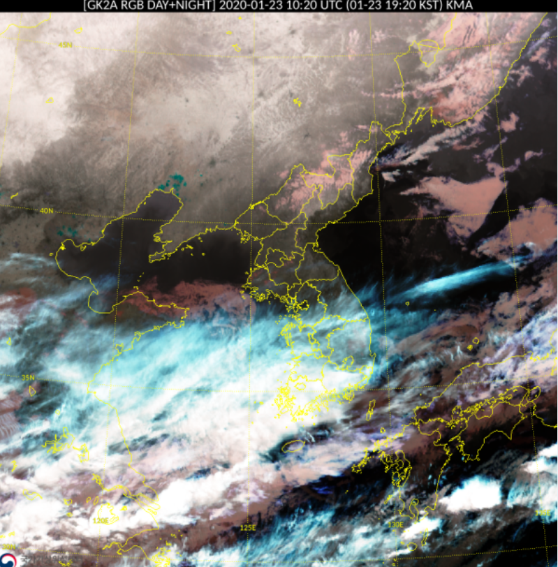 ▲기준시간 2020년 1월23일 19시20분