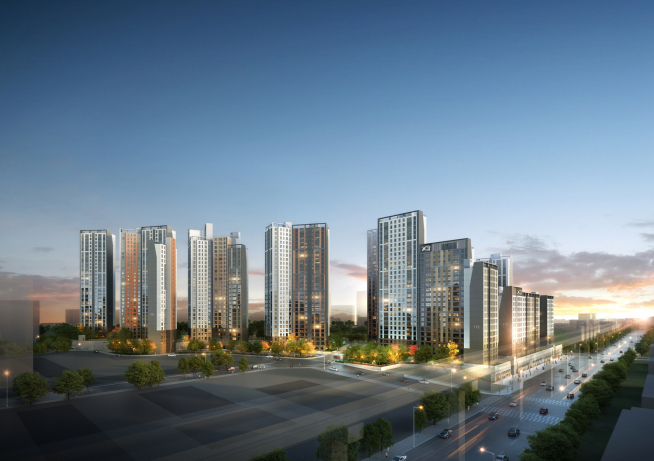 ▲'청라 힐스 자이' 아파트 투시도. (GS건설)