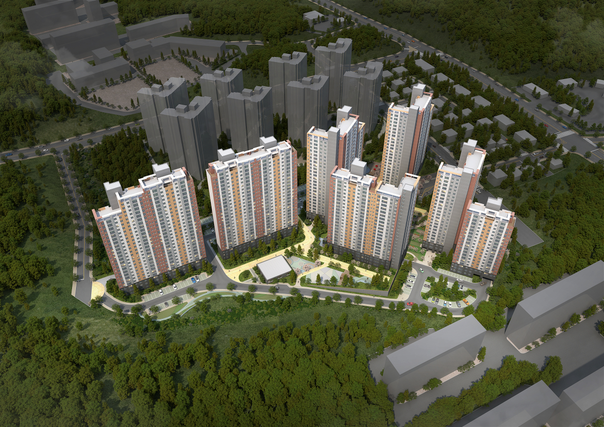 ▲경기 여주시 교동2지구 조감도. (자료 제공=금호산업)