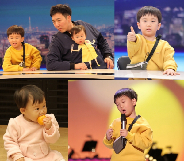 ▲‘슈퍼맨이 돌아왔다’ 도경완과 투꼼남매(사진제공=KBS2)