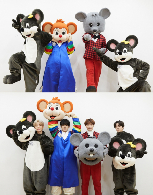 ▲보이스퍼 출근길 착장(사진제공=에버모어뮤직)