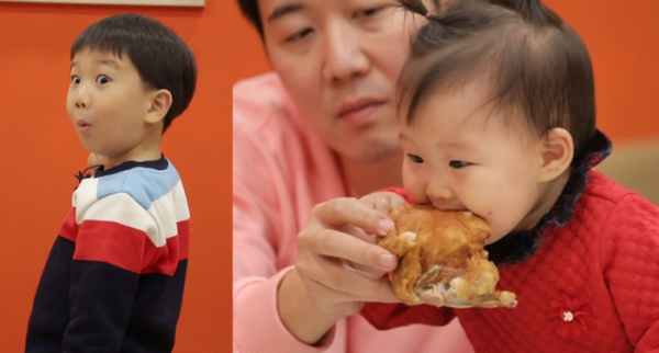 ▲‘슈퍼맨이 돌아왔다’ 도경완, 투꼼남매(사진제공=KBS 2TV)