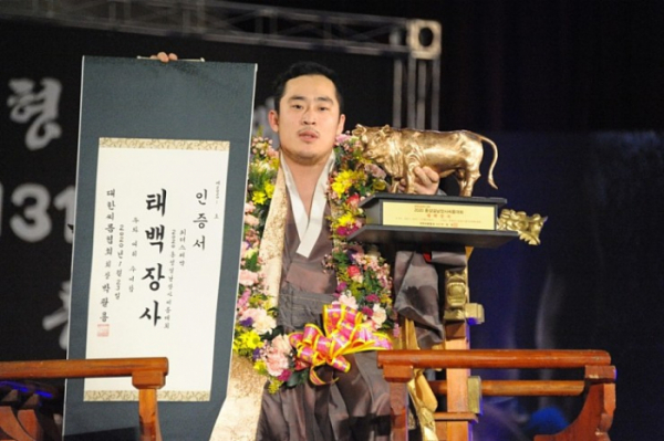 ▲‘위더스제약 2020 설날장사씨름대회’ 윤필재(사진제공=대한씨름협회)