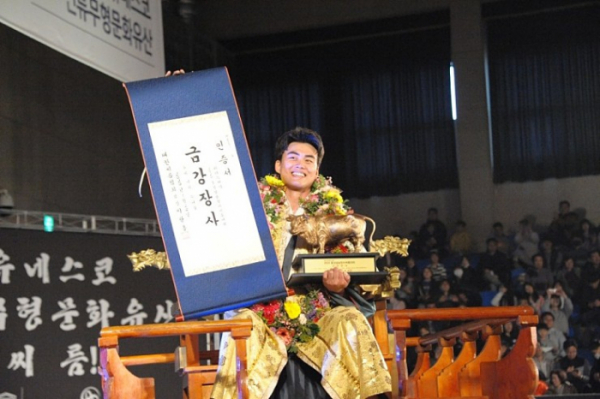 ▲‘위더스제약 2020 설날장사씨름대회’ 이승호(사진제공=대한씨름협회)