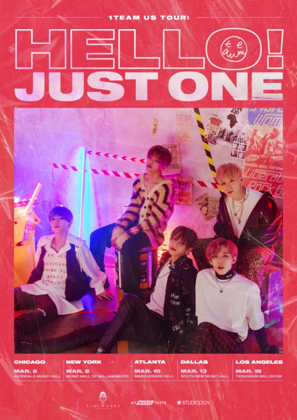 ▲1TEAM(원팀) 미주투어 메인 포스터(사진제공=라이브웍스컴퍼니)