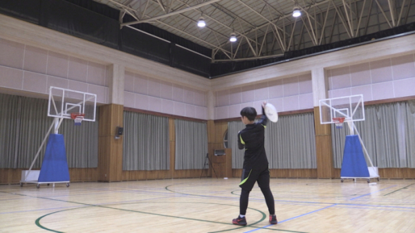 ▲'원반 달인' 김민겸 군(사진제공=SBS)