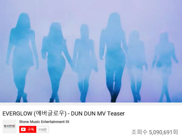 ▲에버글로우 '던던'(사진 = 위에화엔터테인먼트 제공)