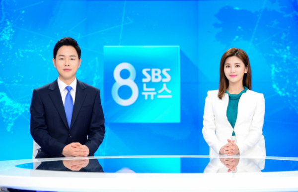 ▲'SBS 8뉴스' 김현우-최혜림 앵커(사진제공=SBS)