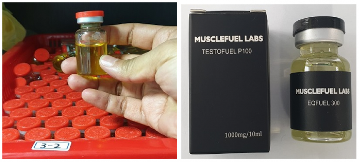 ▲불법 제조한 스테로이드제품 (사진제공=식품의약품안전처)