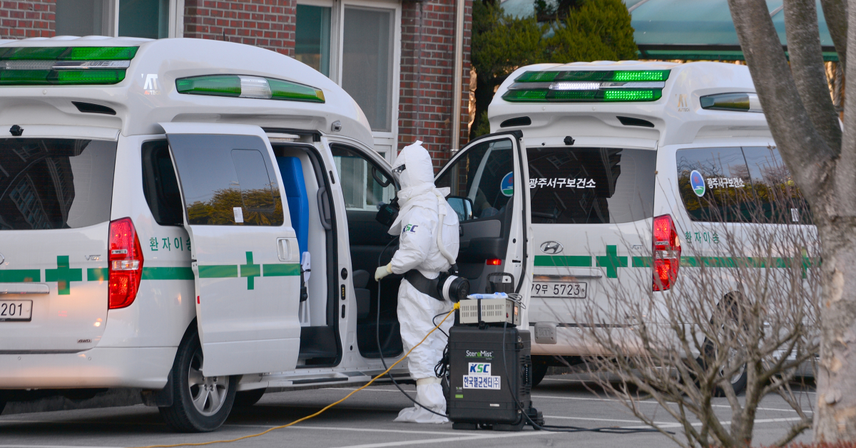 ▲19번째 확진자 17번째 확진자와 직장동료 (뉴시스)