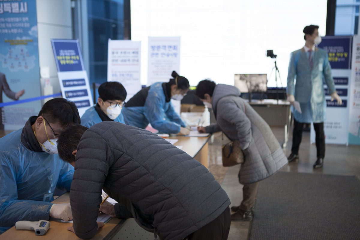 ▲서울의료원, 원내 감염 예방 활동 모습 (서울의료원)