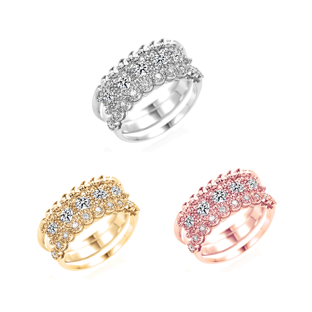 ▲리즈 3종 반지 (자료 리즈다이아몬드)