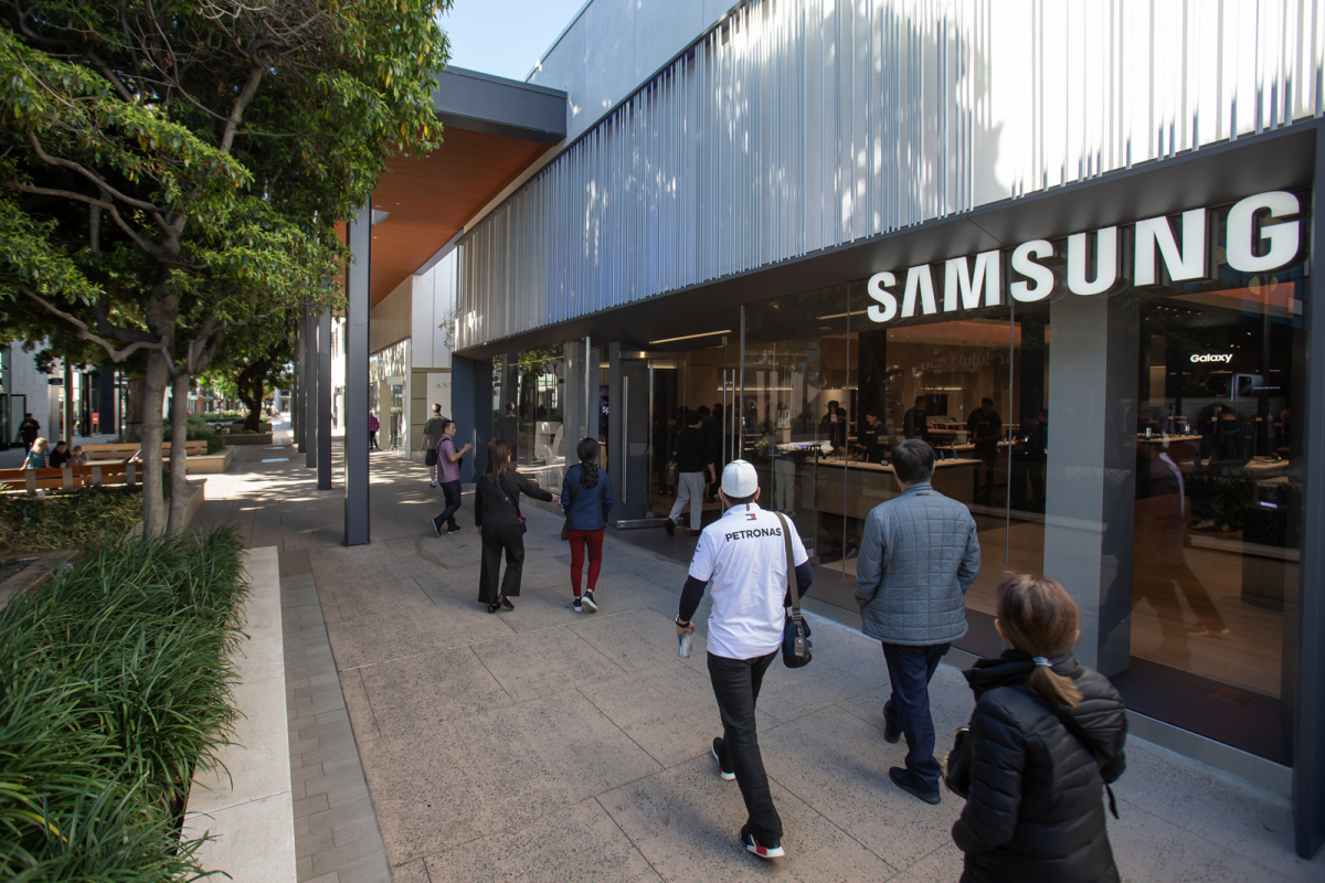 ▲삼성 익스피리언스 스토어 팔로알토점 외관 (사진제공=삼성전자)