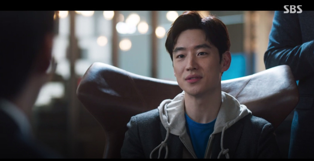 ▲이제훈이 '스토브리그' 마지막회에 카메오로 출연해 남궁민과 아슬아슬한 신경전을 벌였다 (출처=SBS '스토브리그')