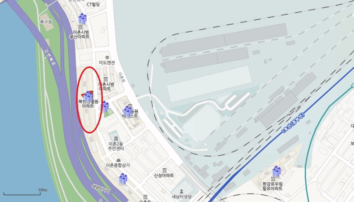 ▲북한강성원아파트 위치도. (서울시)