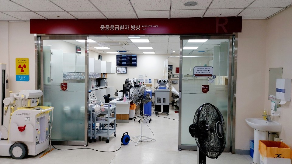 ▲고려대학교의료원 안암병원의 중증응급환자병상에 멸균장비 배치 후
감염관리서비스 수행준비를 마친 모습
(우정바이오)