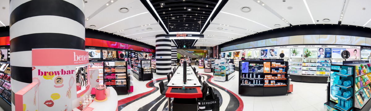 ▲세포라 잠실 롯데월드몰 4호점 매장 내부 (사진제공=세포라)