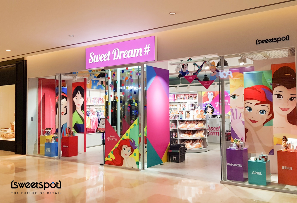 ▲디즈니 프린세스 매장 ‘스윗드림#(스윗드림샵)‘ (사진제공=스위트스팟)