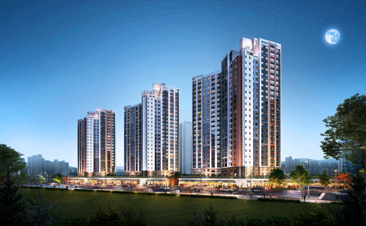 ▲한화건설 ‘포레나 부산 덕천’ 아파트 투시도.