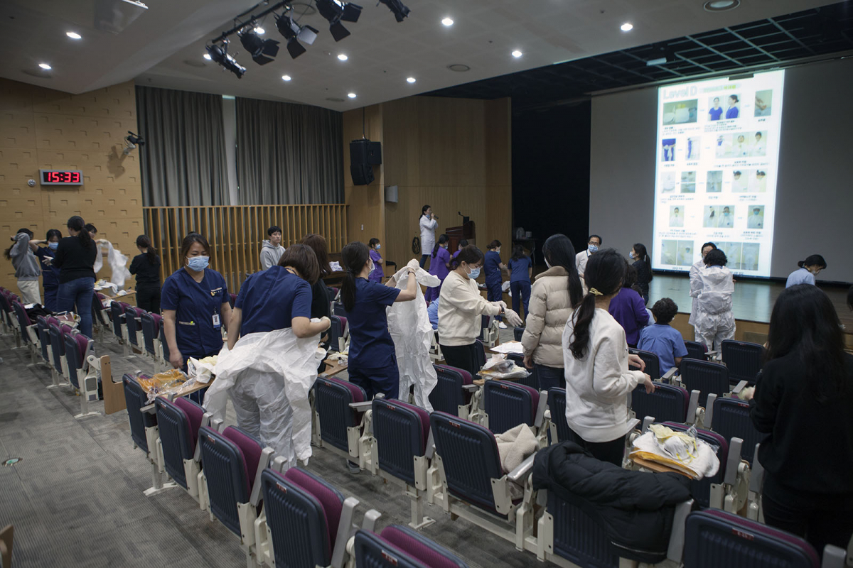 ▲서울의료원이 입원 병상을 모두 비우고 코로나19 환자만 치료하는 코로나19 전담병원으로 전환하고 있다. (서울의료원)