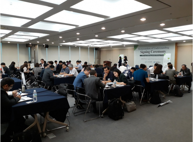 ▲서울시 녹색산업지원센터 - 수출상담회 바이어 매칭 (사진 = 서울시)