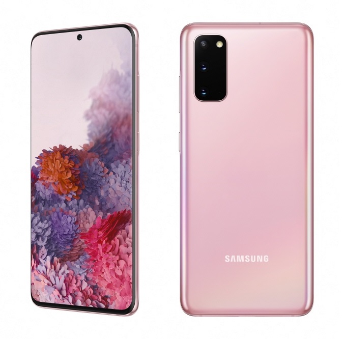 ▲갤럭시 S20 클라우드 핑크 이미지. (사진제공=LG유플러스)