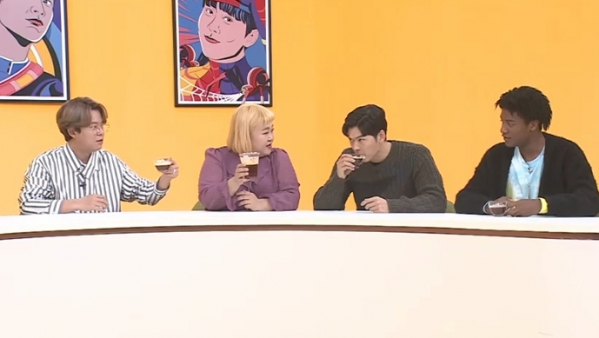 ▲‘괴팍한 5형제’ 토니 안, 홍윤화, 오스틴 강, 한현민(사진제공=JTBC)