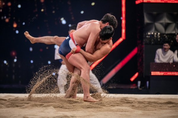 ▲‘씨름의 희열’ 손희찬 VS 임태혁(사진제공=KBS 2TV)